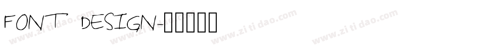 FONT DESIGN字体转换